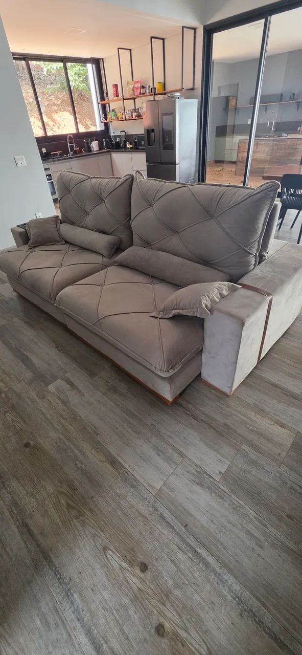 Sofá Turim Veludo 02 Módulos de 90cm B25cm