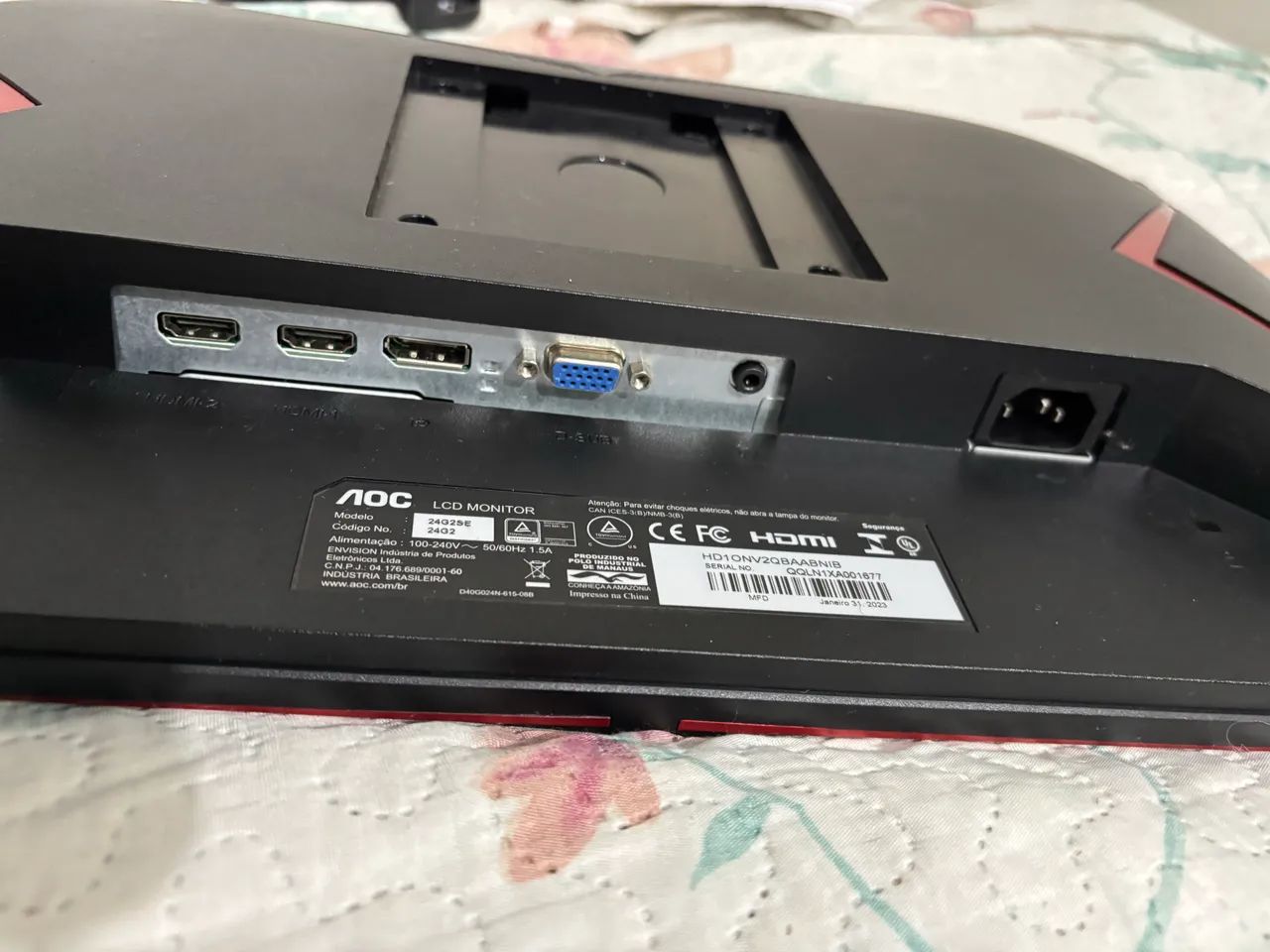 Monitor AOC Gamer 24 Polegadas 165Hz Full HD - Excelente Estado  - Foto 5