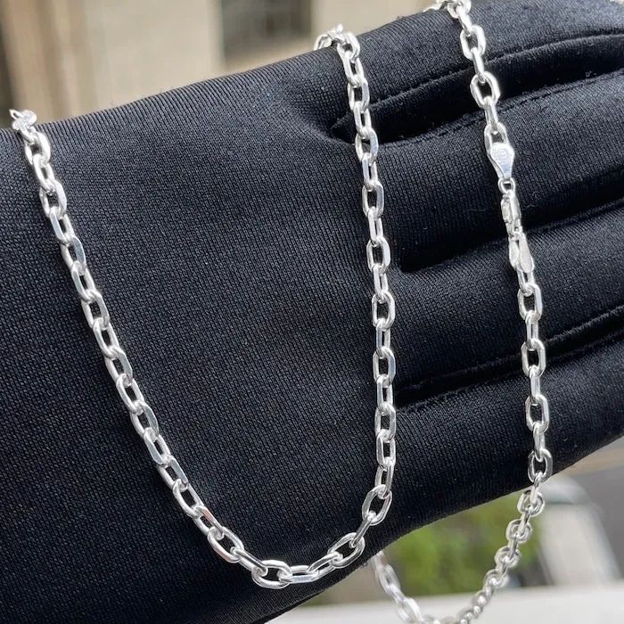 Corrente e pulseira em prata 925 pura - Foto 5