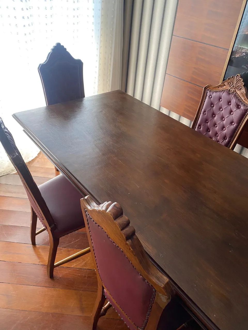 Mesa madeira colonial 7 lugares  - Foto 4