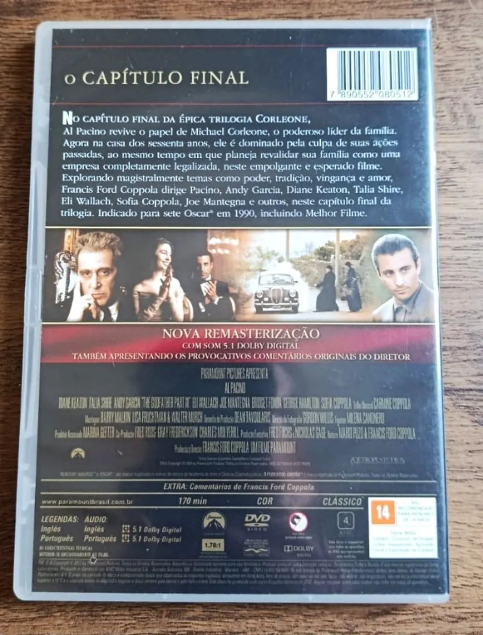 DVD O Poderoso Chefão Parte 3 - Remasterizado - Foto 2