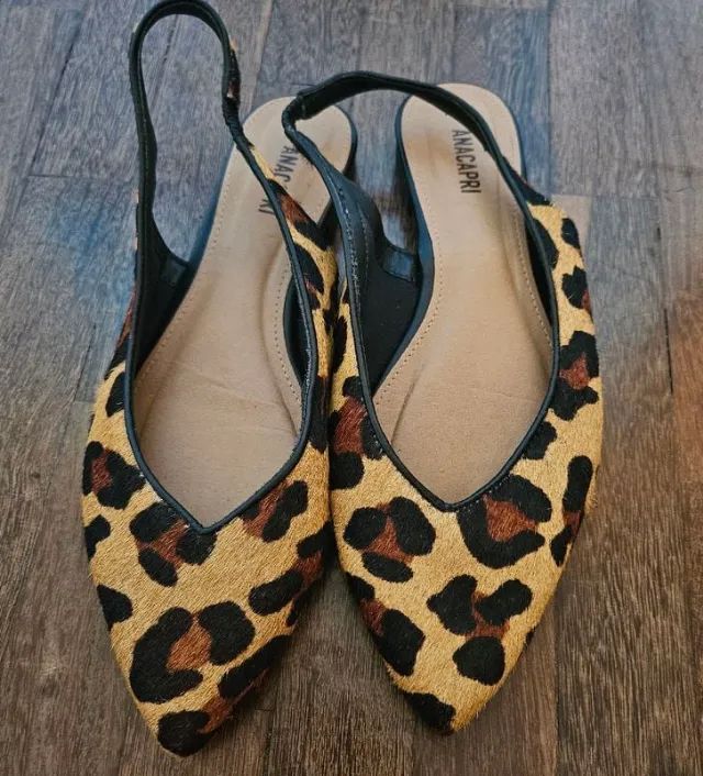 sapatilha slingback oncinha
