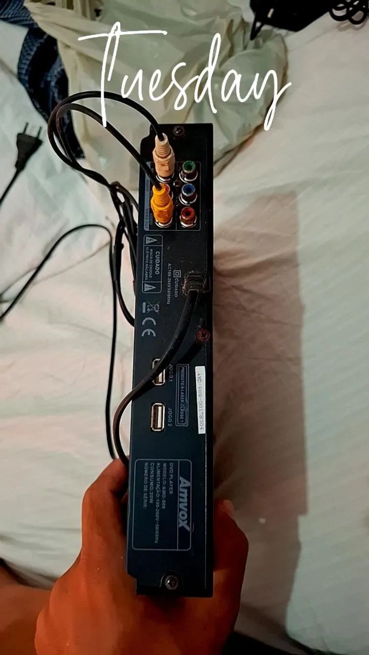 Aparelho de DVD player Amvox com função de jogos. - Foto 2