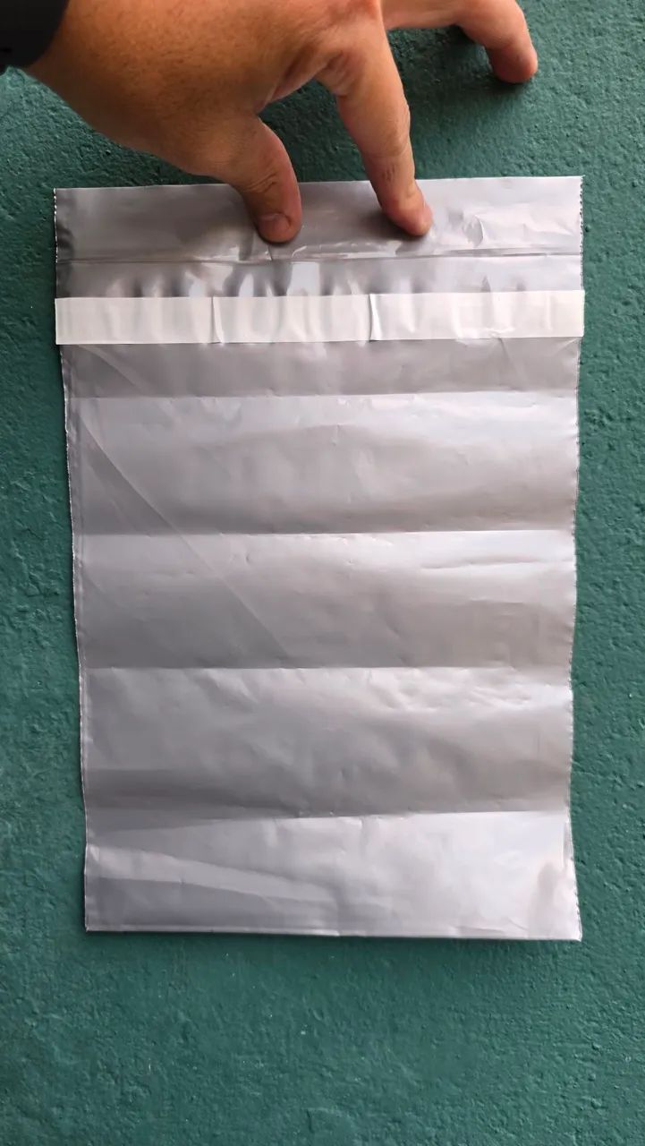 Envelope Cinza Segurança Saco Embalagem 20x30 1000uni - Foto 3