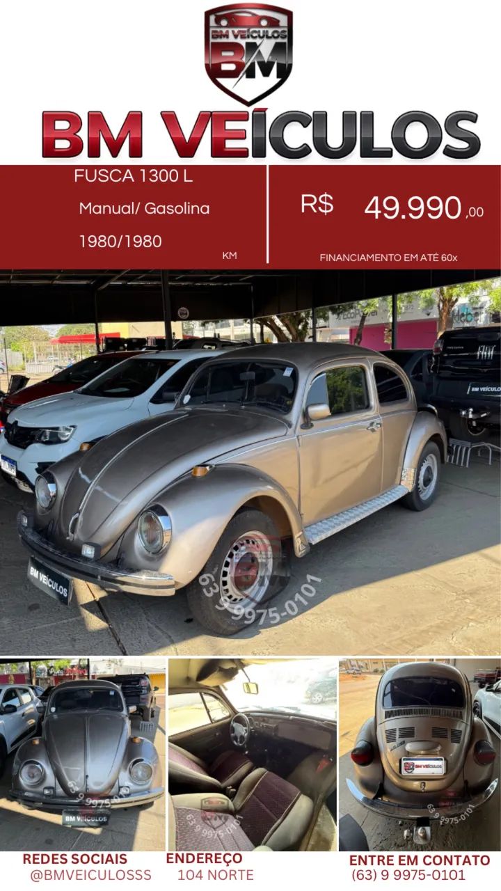 Volkswagen Fusca 1300 1980