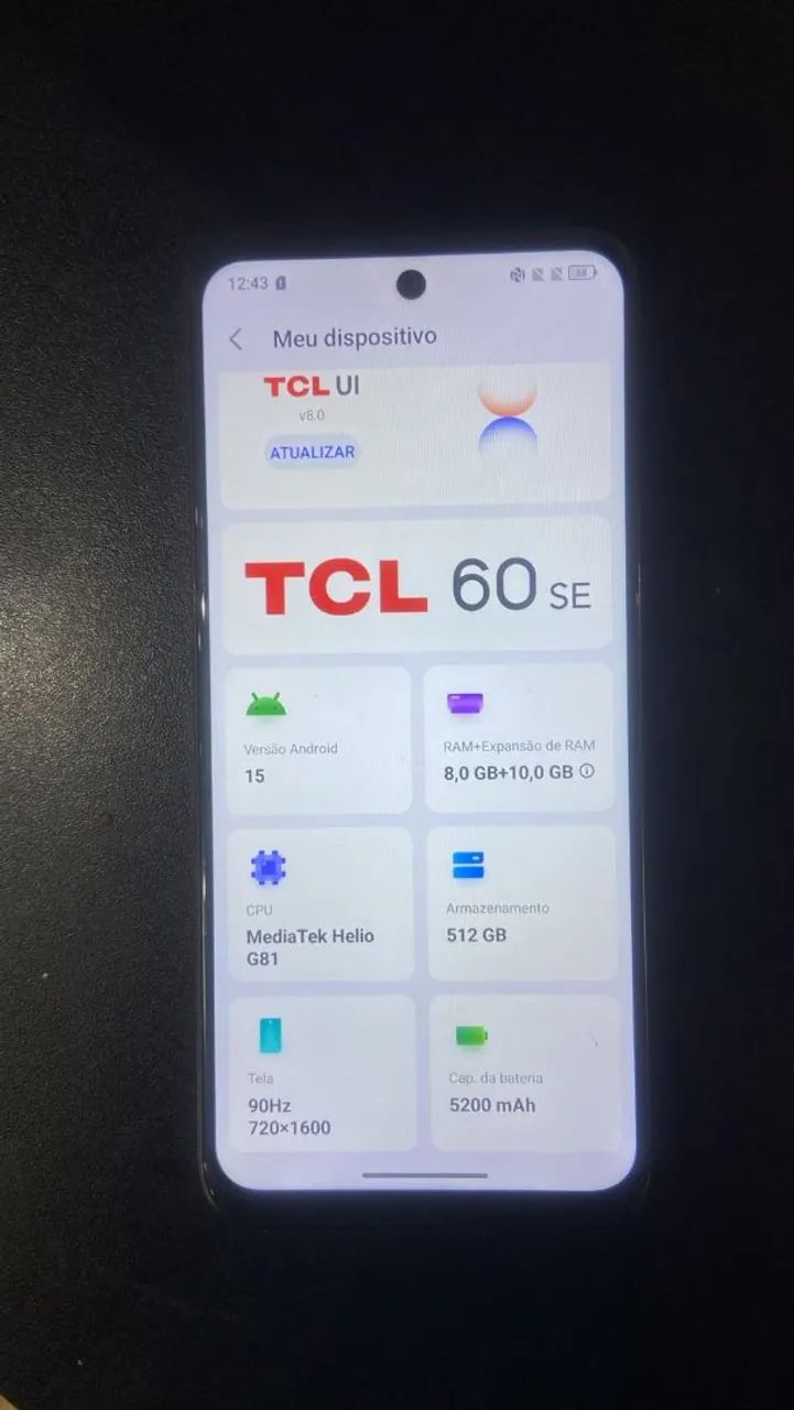 TCL 60 se 512 gb Android 15