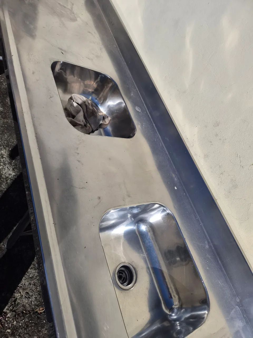 Pia bancada de inox 
