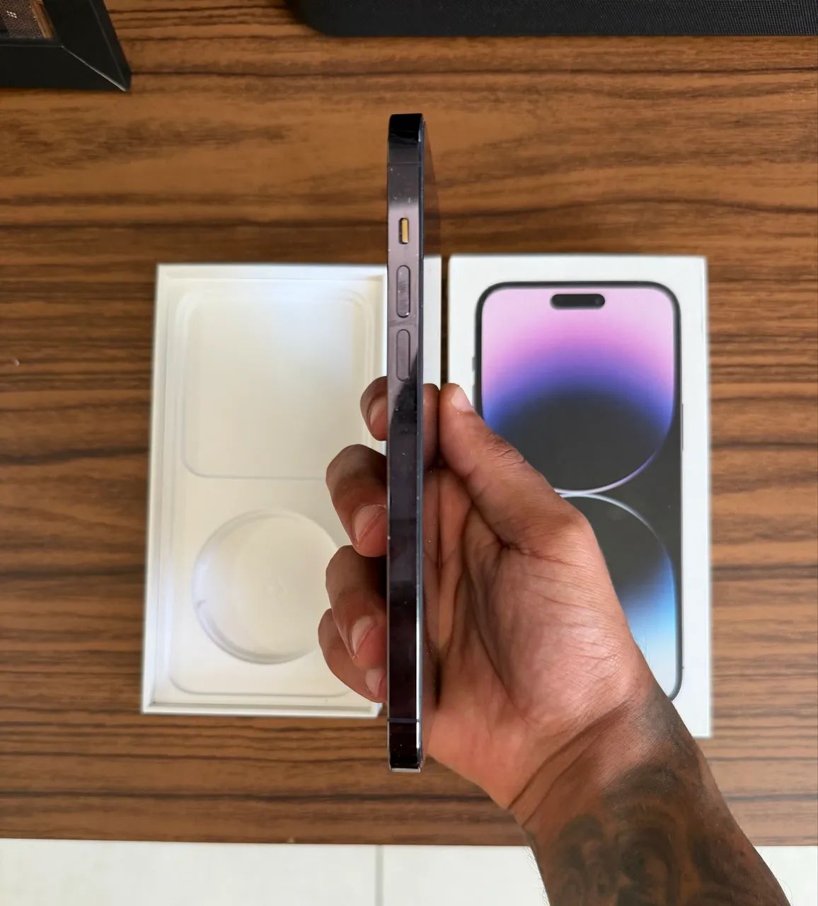 (BAIXEI) iPhone 14 Pro Max Roxo 128G - Foto 3
