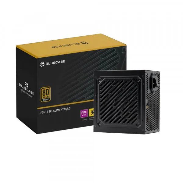 Fonte Pc Atx 500w 80 Plus Bronze Bivolt - Proteção Curto - Nova