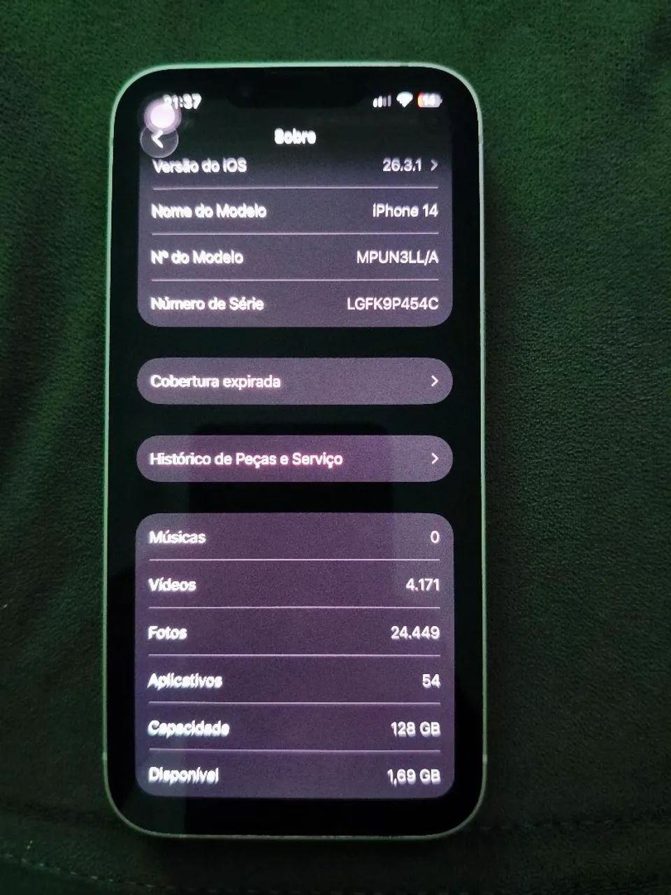 iPhone 14 branco 128gb - Foto 3