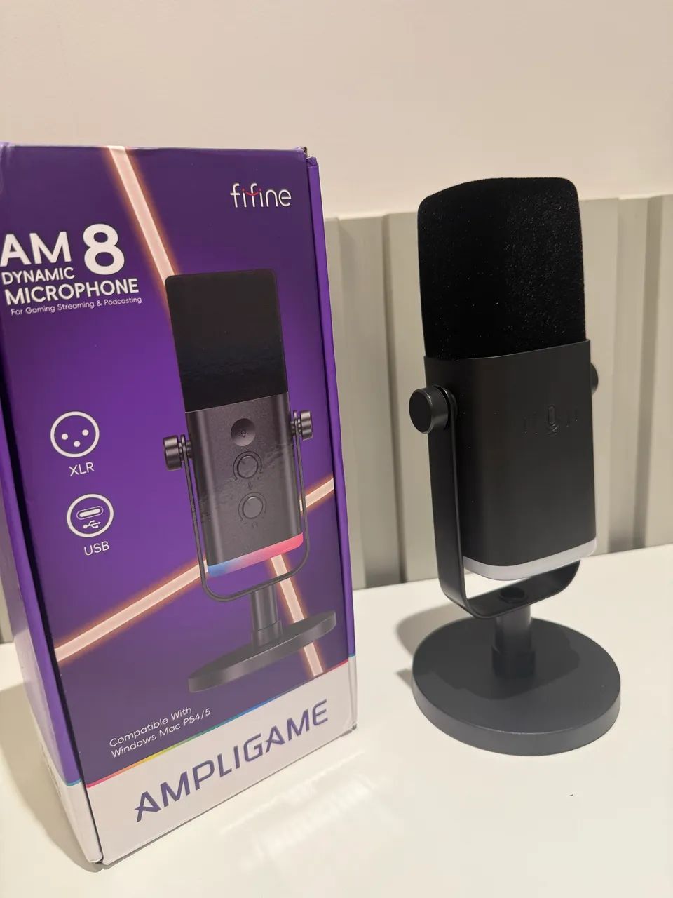 Microfone Fifine AM8 | Alta Qualidade para PC, Streaming e Podcast