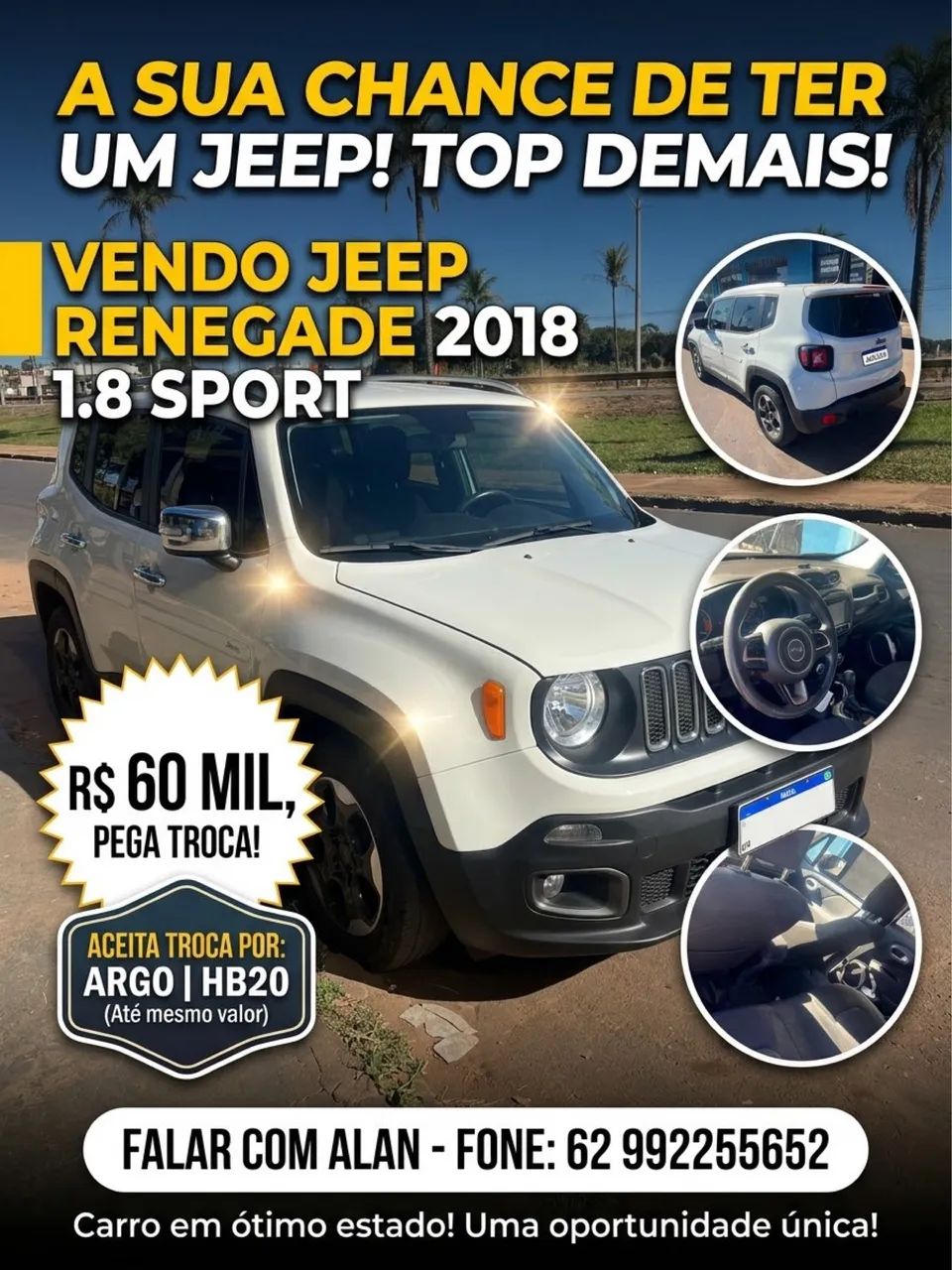 Jeep Renegade Renegade 1.8 4x2 Flex 16V Aut. 2018