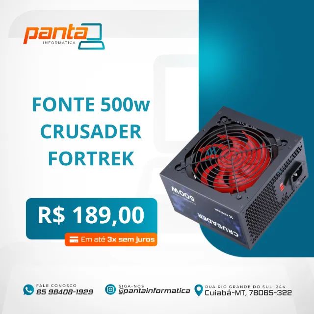 Fonte 500w Fortrek