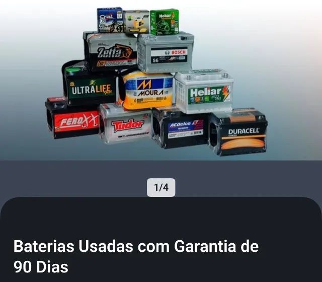 Bateria usada 60ah com garantia  - Foto 3