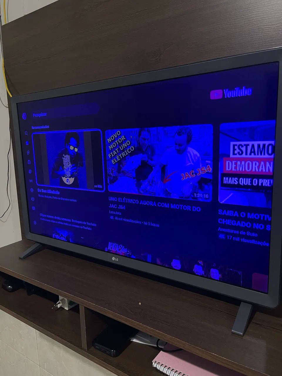 Smart TV LG 32? WebOS - 32LK615BPSB - Com Defeito