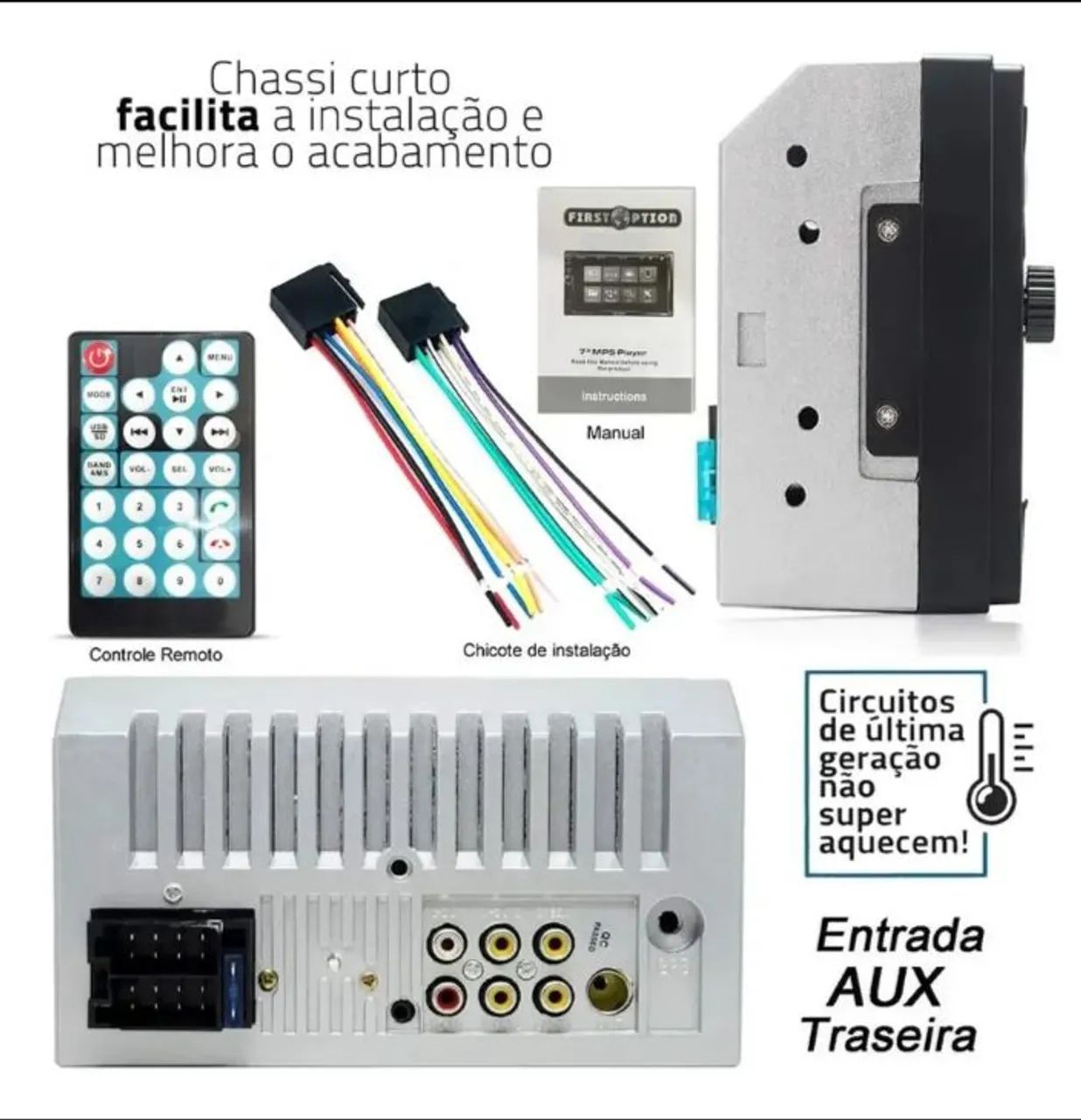 Som touchscreen e bluetooth 7 polegadas - Foto 3