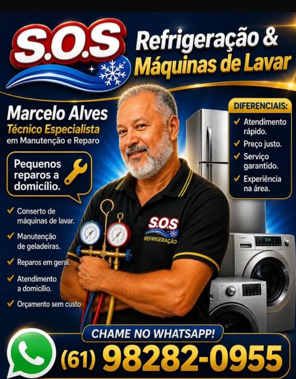 Manutenção de lava e seca e geladeiras - Foto 2