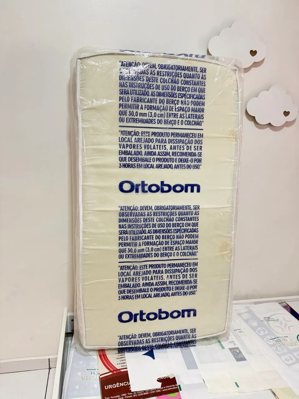 Colchão infantil de berço Ortobom novo