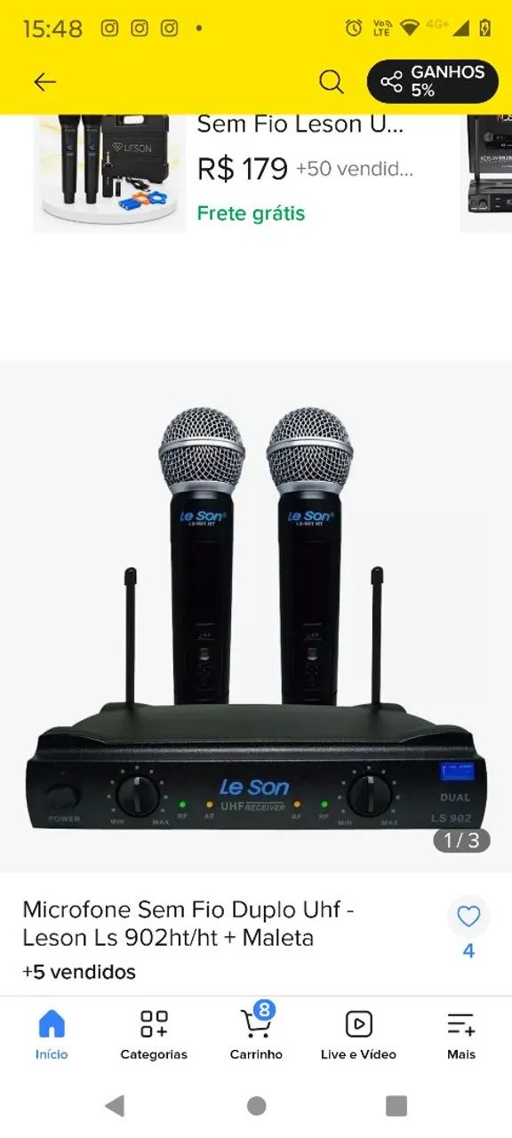 Mesa de som MXT e Microfones  Sem Fio - Foto 3