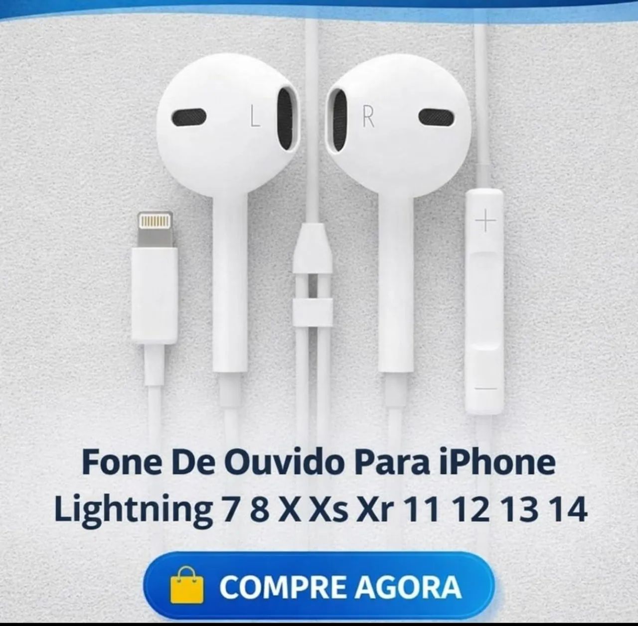 Fone de ouvido lightning 