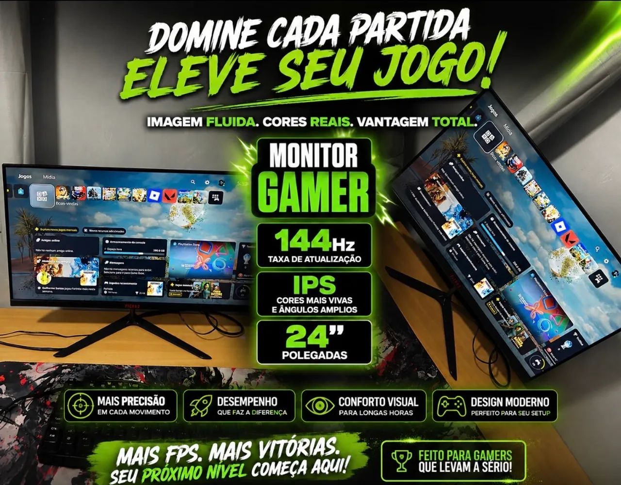 Monitor gamer ips 144hz
