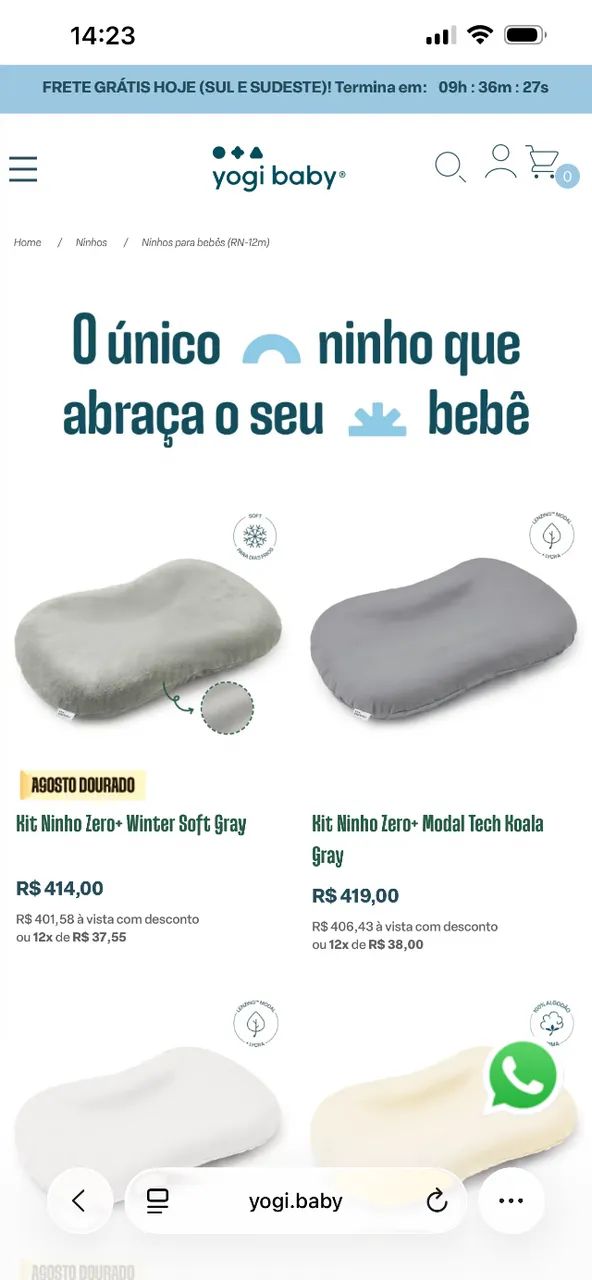 Berço mini cama gran Vitória  + ninho yogi baby - Foto 6