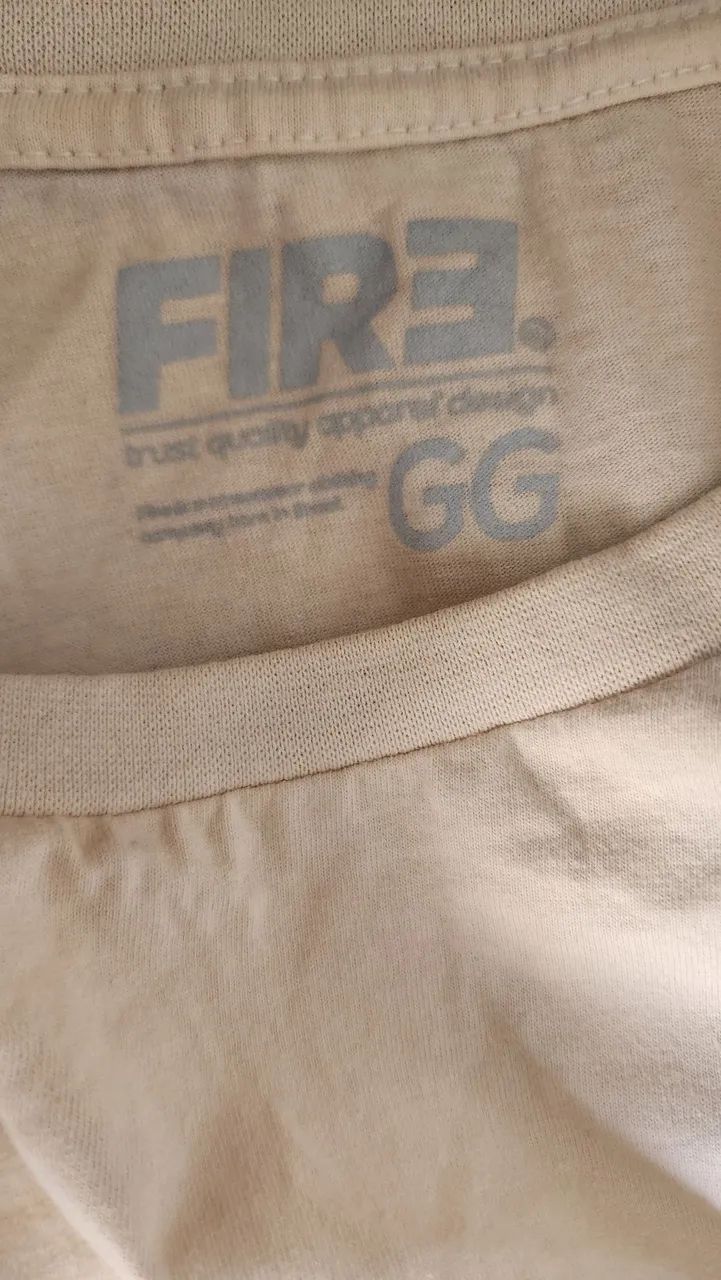 Camiseta FireApparel GG - Off-White - Foto 4