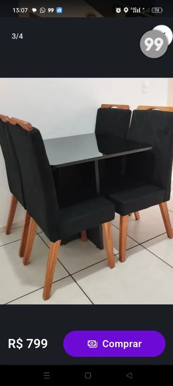 Mesa de jantar 4 lugares - Foto 3