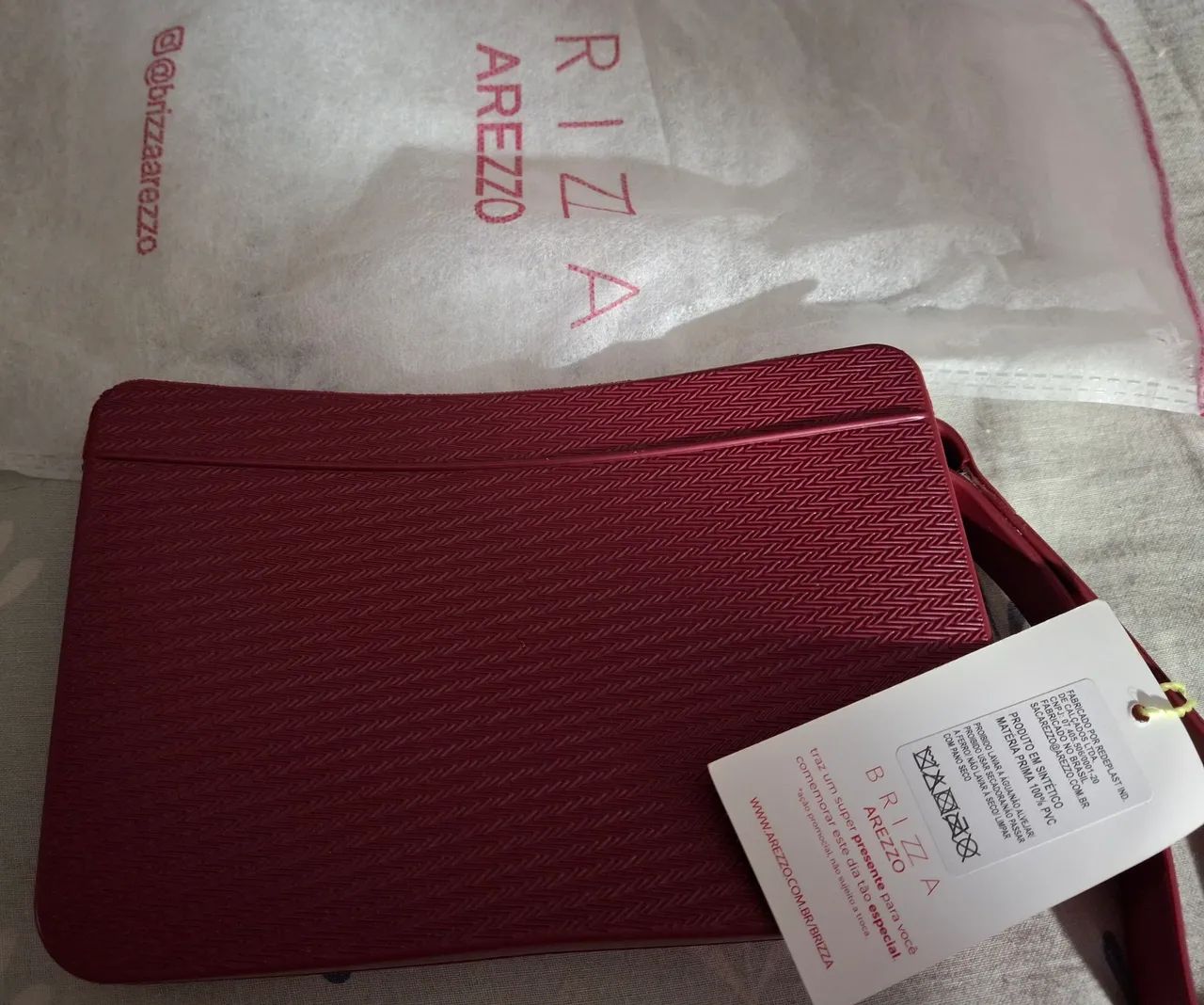 Bolsa Clutch Brizza Arezzo - Foto 2