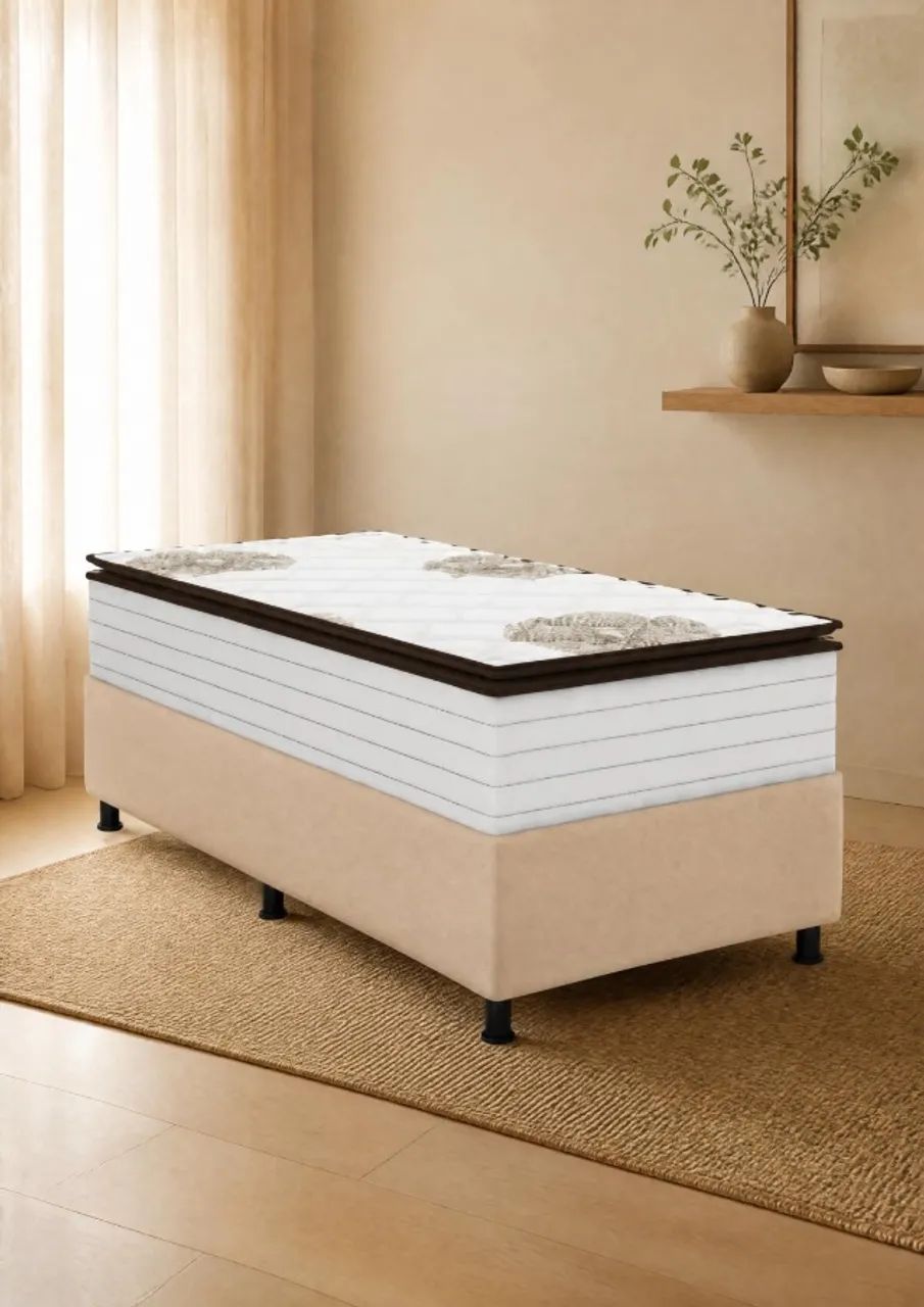 Colchão Solteiro Málaga Softflex Molas Ensacadas 25cm