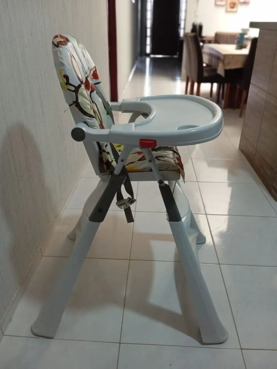 Cadeira de Alimentação Galzerano Bebê Branca Estampada - Foto 4