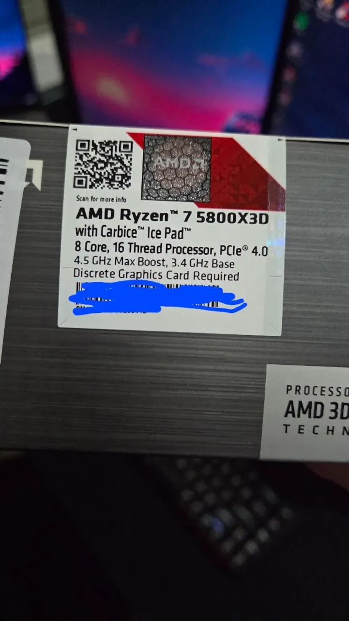 (Lacrado) Ryzen 7 5800x3d AM4 Anniversary Edition - Foto 2