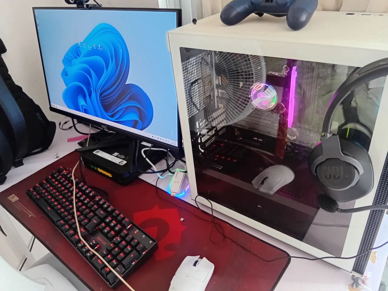 GABINETE DEEP COOL COM SUPORTE PARA HEADSET - Foto 2