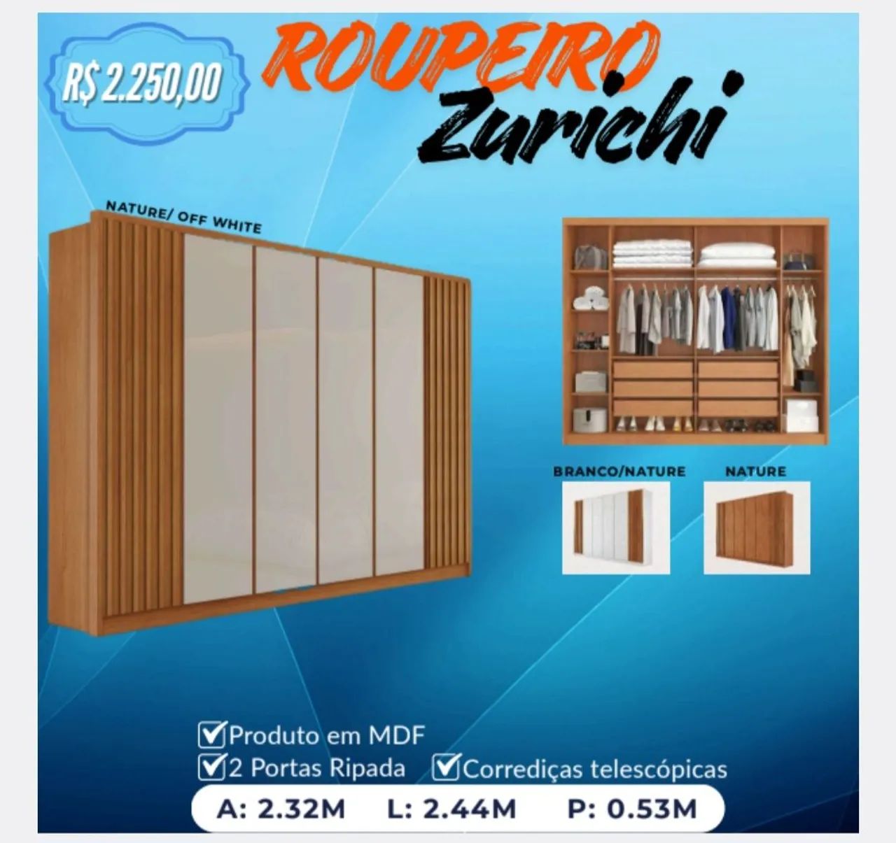GUARDA-ROUPA CASAL GIGANTE  - Foto 2