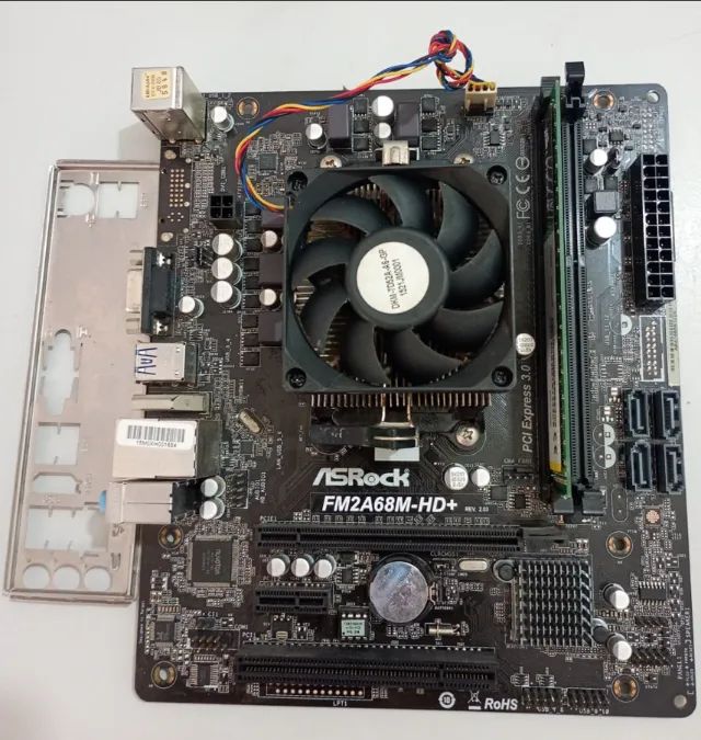 KIT PLACA-MÃE+ PROCESSADOR+ MEMÓRIA - Foto 2