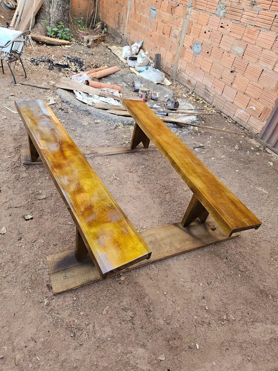 Mesa de madeira  - Foto 3