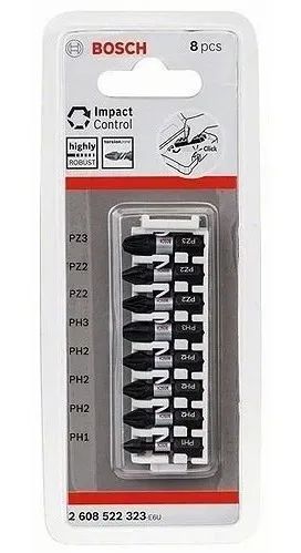 Jogo de bits de impacto c/8pçs ( Bosch )