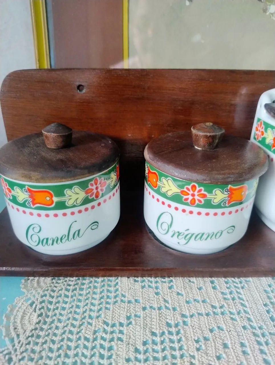 Conjunto porta temperos Schmidt antigo  - Foto 4