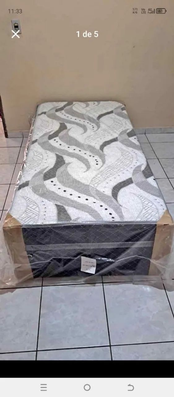 Cama box solteiro 
