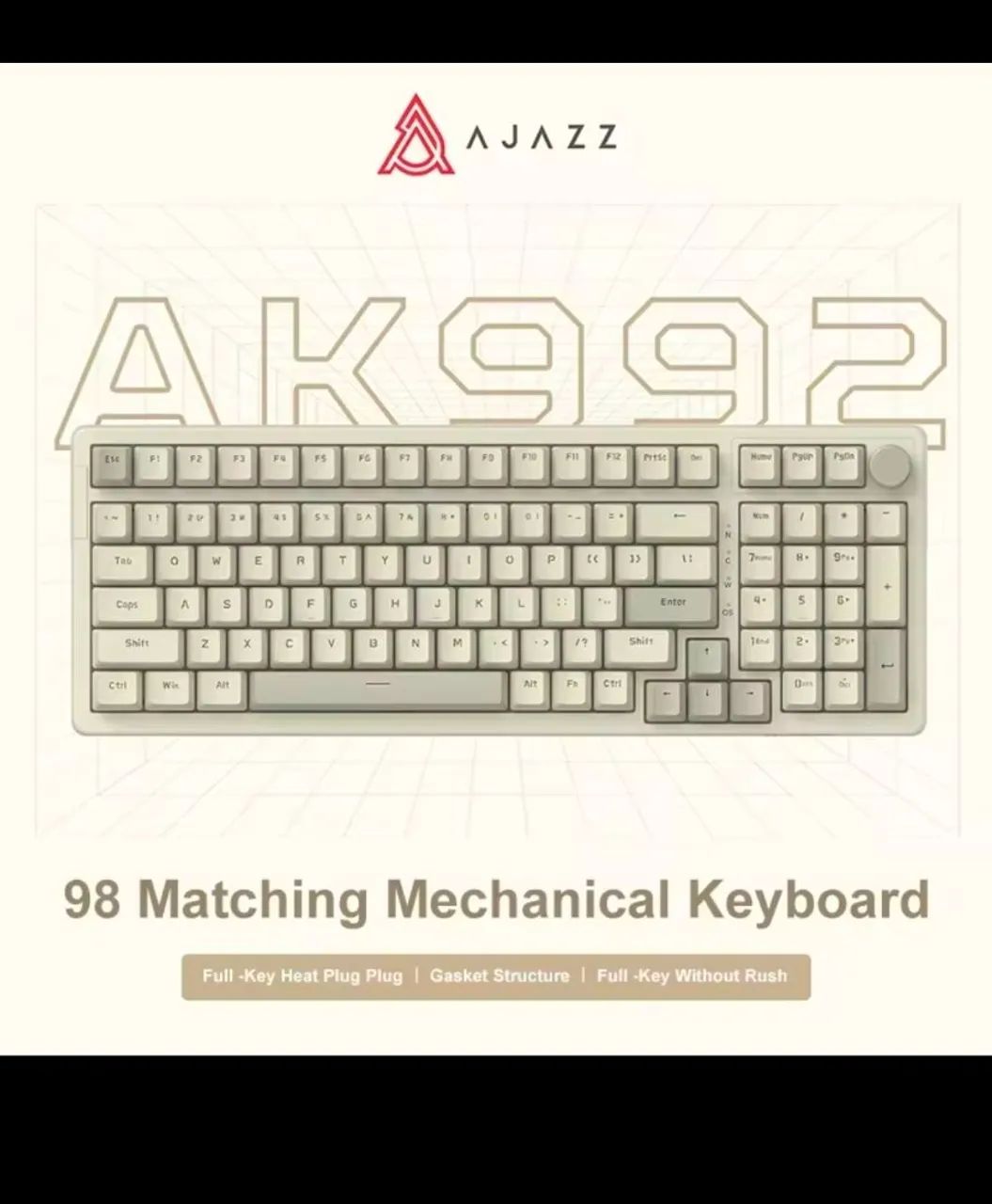 Teclado Ajazz 98% + Brinde 
