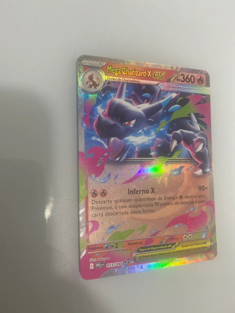 Carta Pokémon Mega Charizard X ex (013/094)