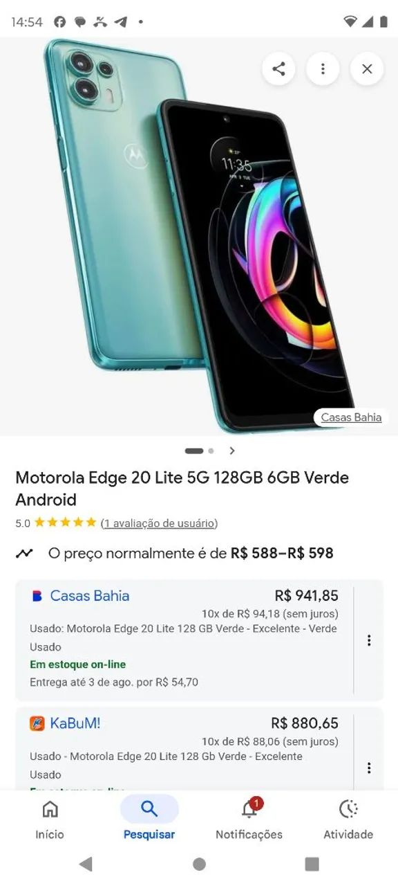 Motorola edge 20 lite  - Foto 2