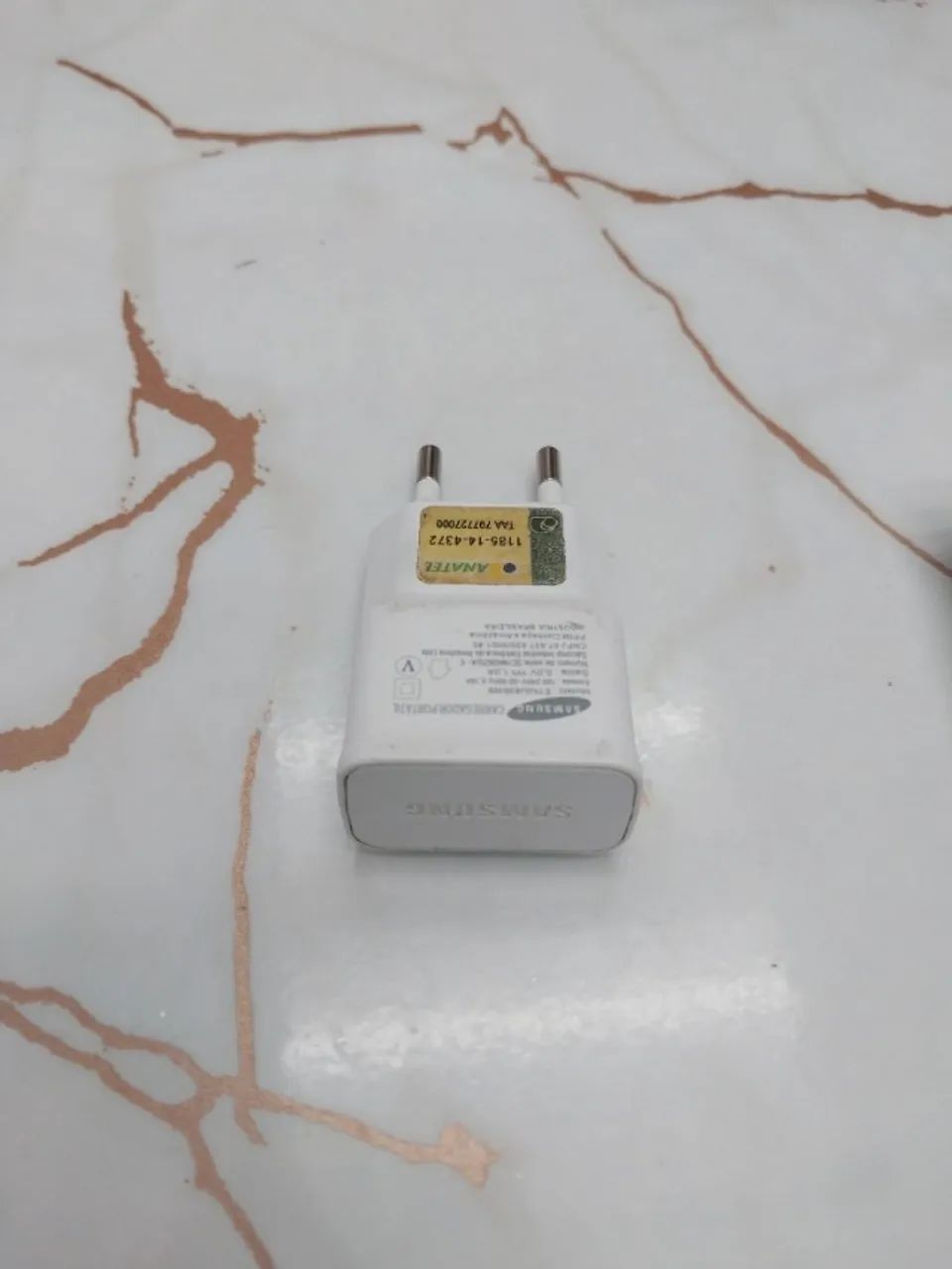 Carregador original Samsung branco perfeito estado