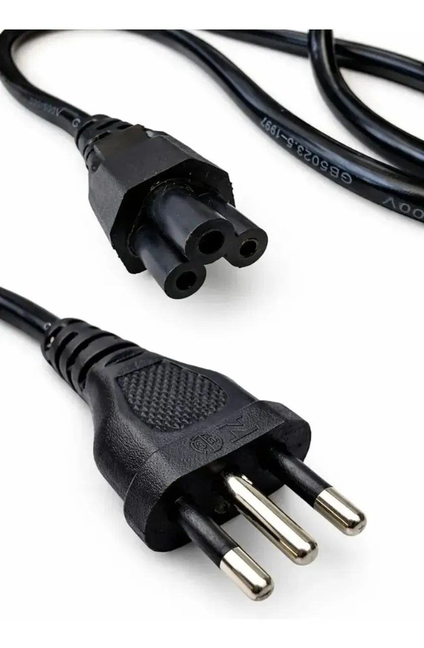 Cabo de Força Tripolar para Notebook 1,5m Padrão 3 Pinos