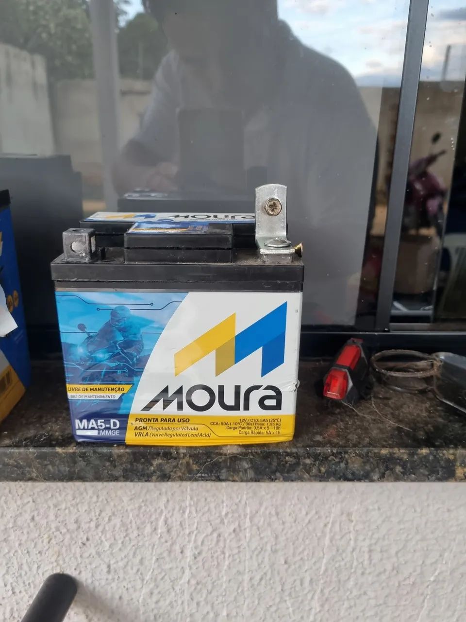 Bateria ideal para biz e titan 5ah - Foto 4