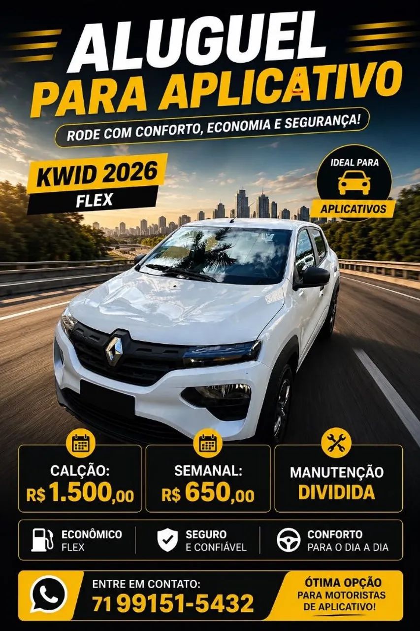 Alugo Kwid para Uber e 99 - Foto 2