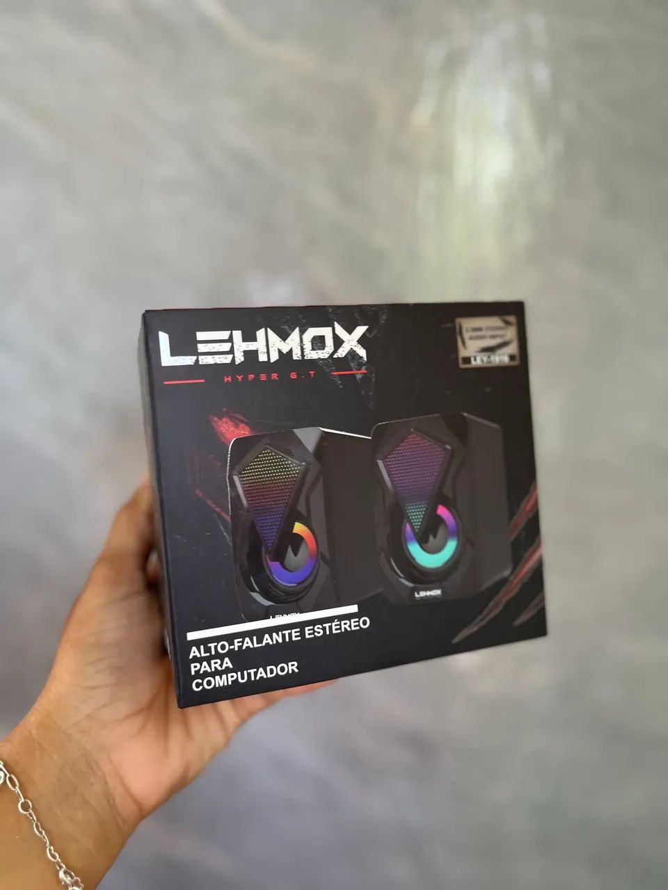 Caixa de som para Pc RGB - ENTREGA A DOMICÍLIO 