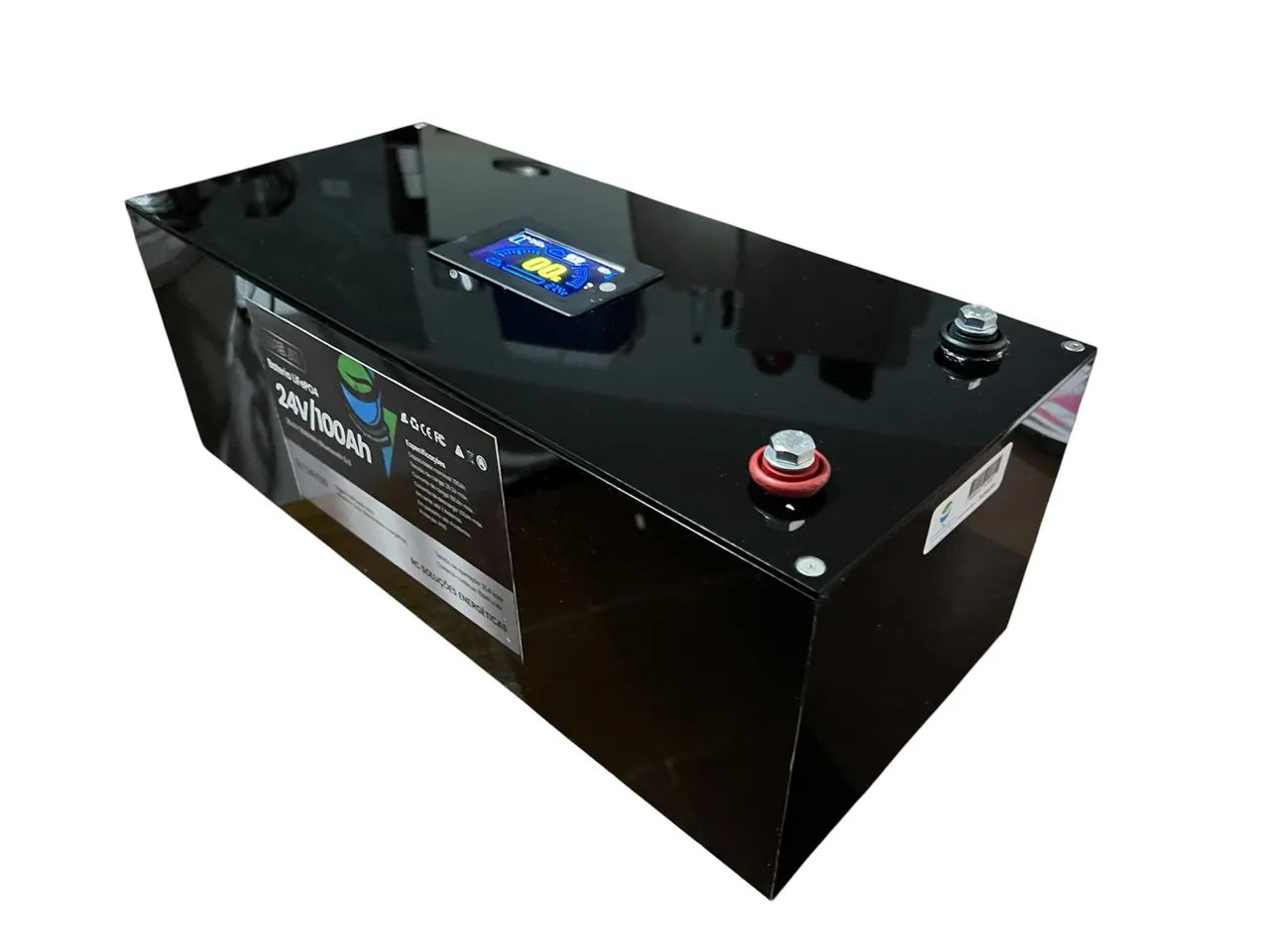 Bateria 24V 100ah de lítio com BMS e interface digital 