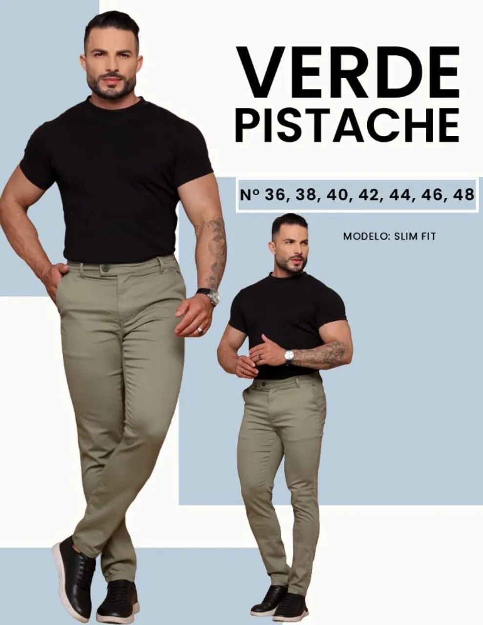 Calça sarja alfaiataria 