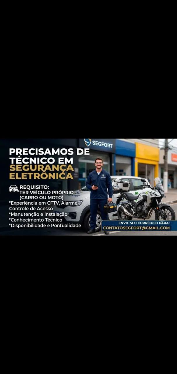 Técnico Segurança Eletrônica 